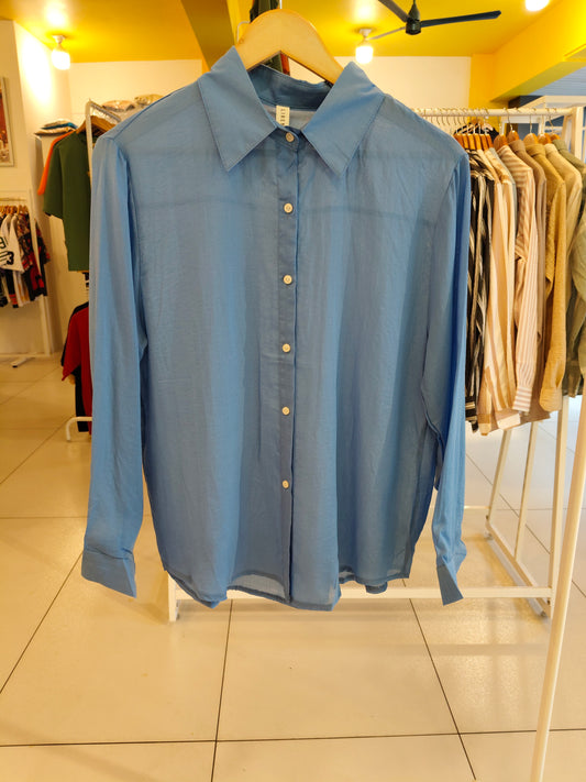 Women Full Sleeve Plain Shirt (FREE SIZE)