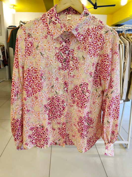 Ladies Floral Shirt (FREE SIZE)