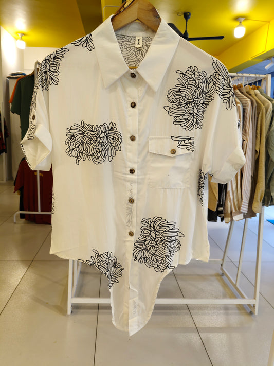 Ladies Tie-Front Shirt (FREE SIZE)