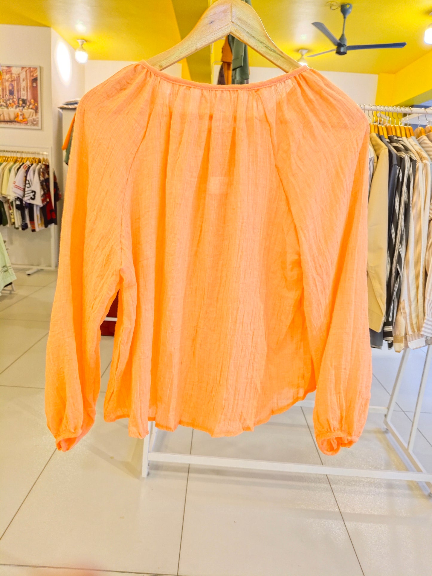 Women Full Sleeve Plain  Shirt (FREE SIZE)