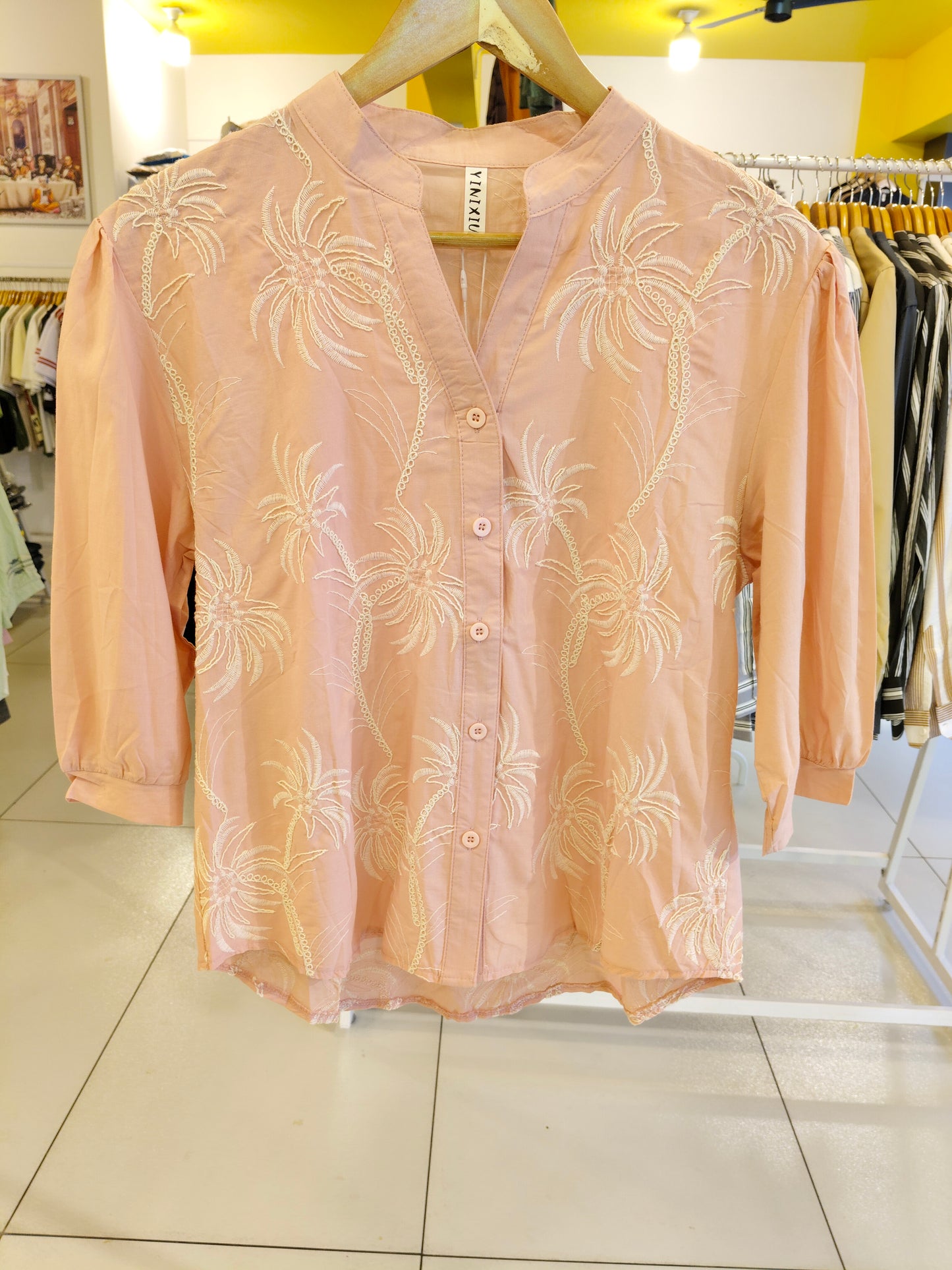 Embroidered Shirt for Women (FREE SIZE)