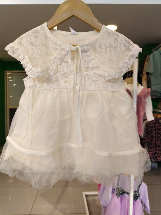 Toddler Girls' Tulle Lace Dress (SIZE 90)