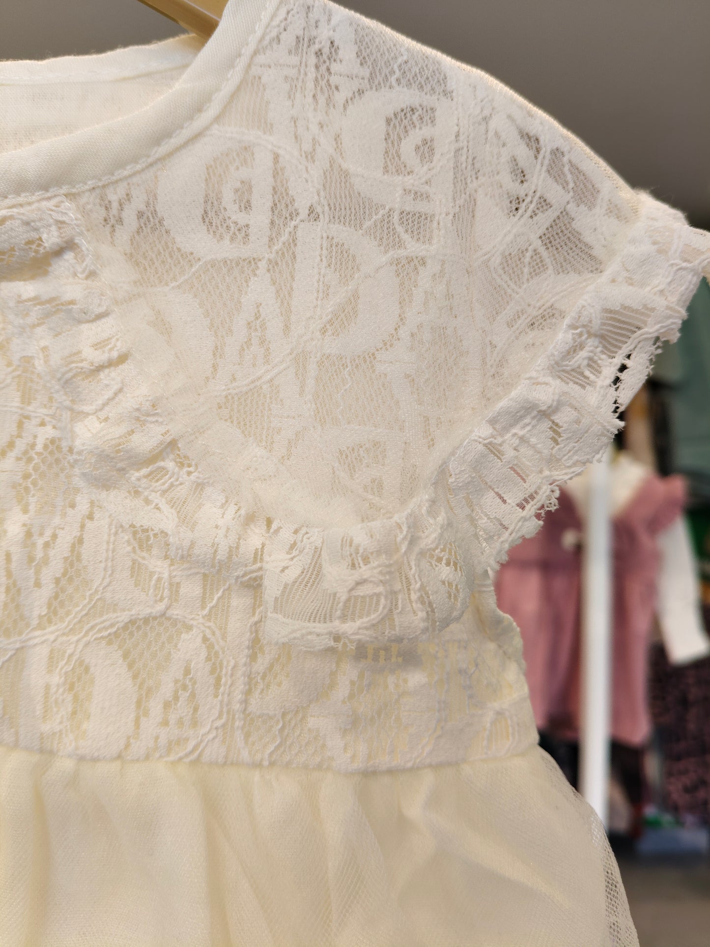 Toddler Girls' Tulle Lace Dress (SIZE 120)