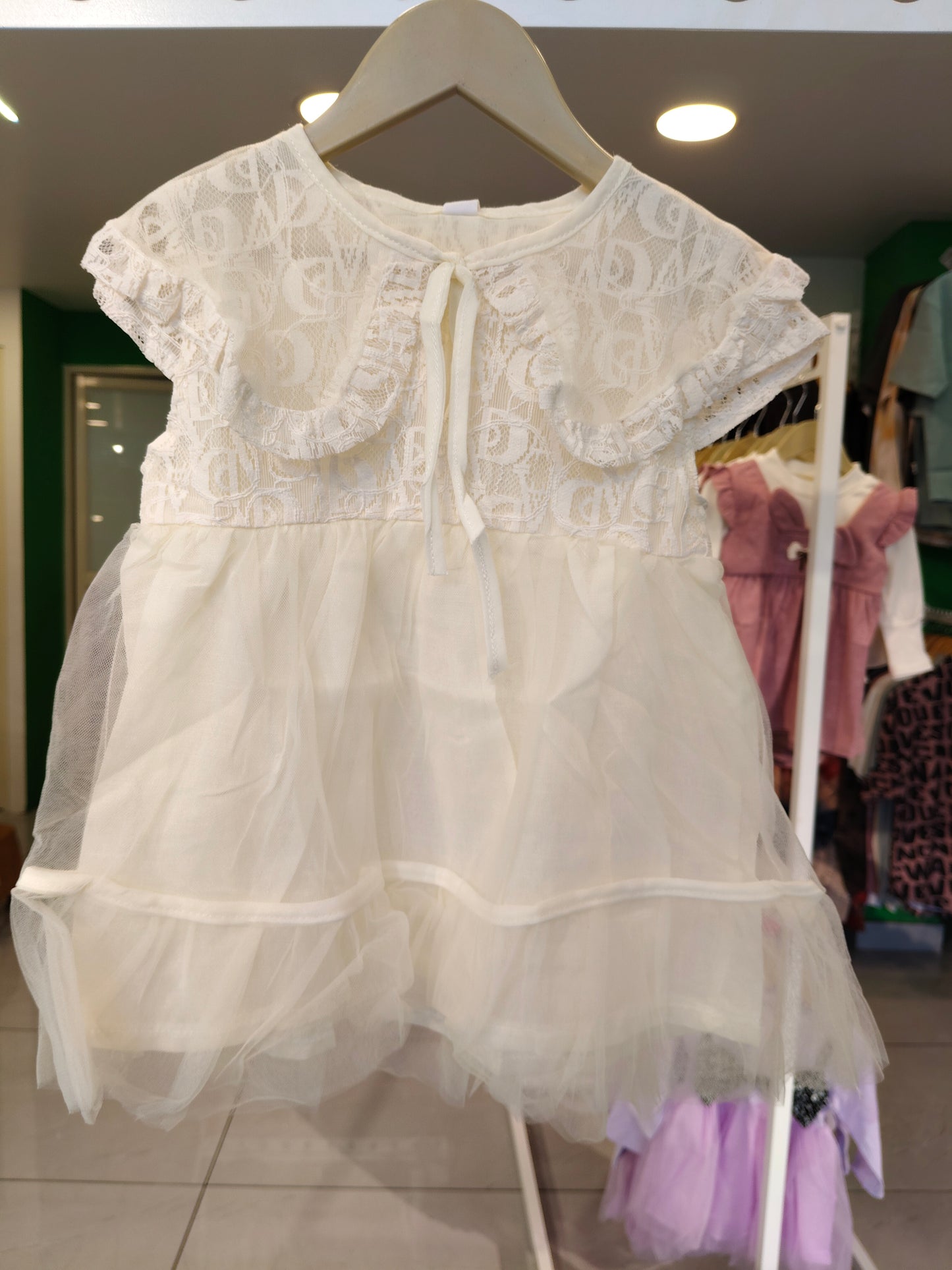 Toddler Girls' Tulle Lace Dress (SIZE 120)