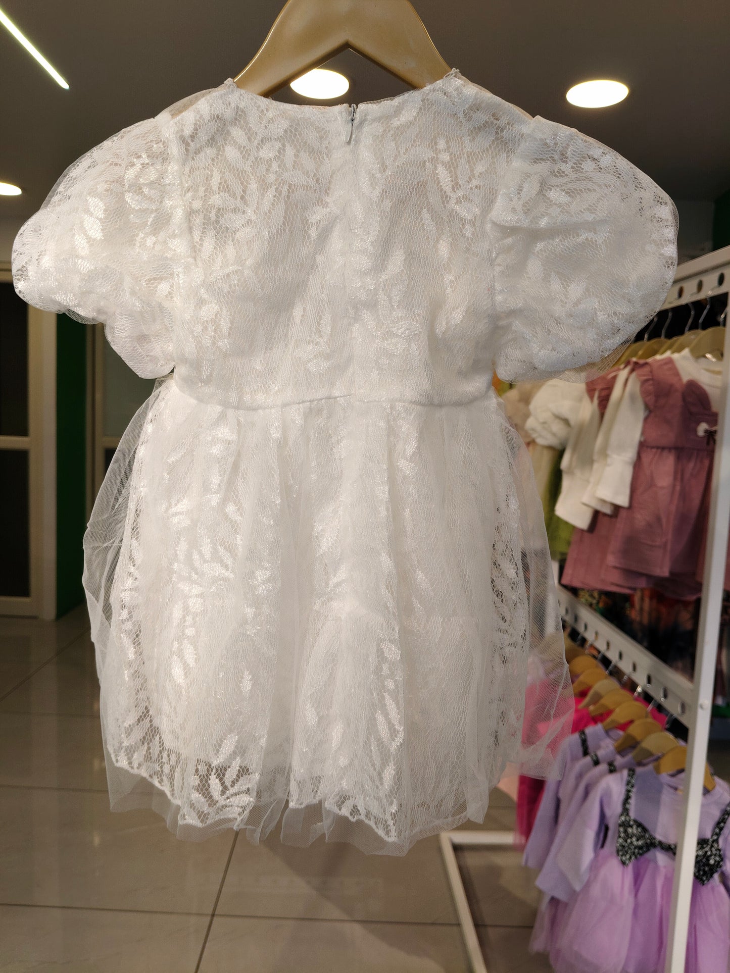 Toddler Girls' Tulle Lace Dress (SIZE 110)