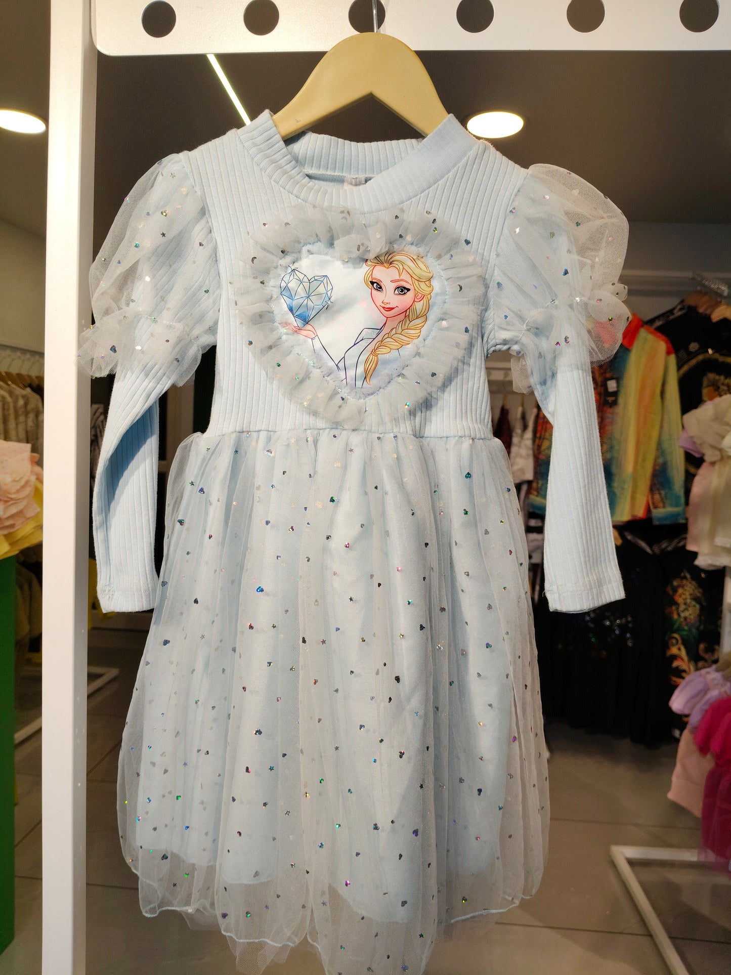 Toddler Girls' Elsa Costume Party Dress (SIZE 7)