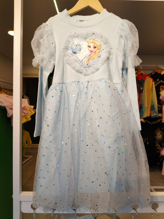 Toddler Girls' Elsa Costume Party Dress (SIZE 13)