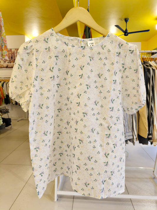 Embroidered Oversized Top for Women  (FREE SIZE)