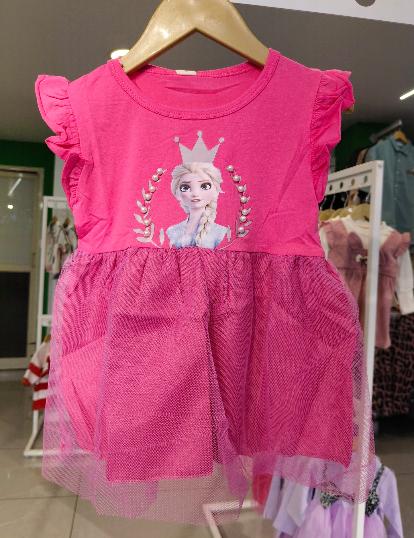 Toddler Girls' Elsa Tulle Dress (SIZE 7)