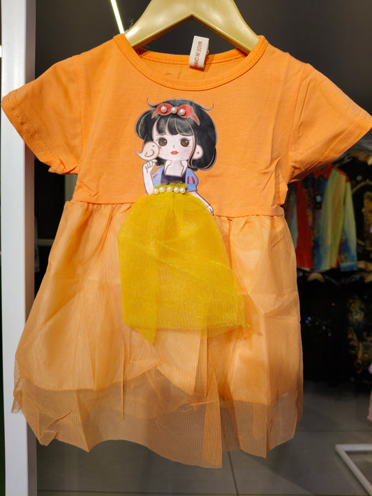 Toddler Girls' Snowwhite Tulle Dress (SIZE 5)