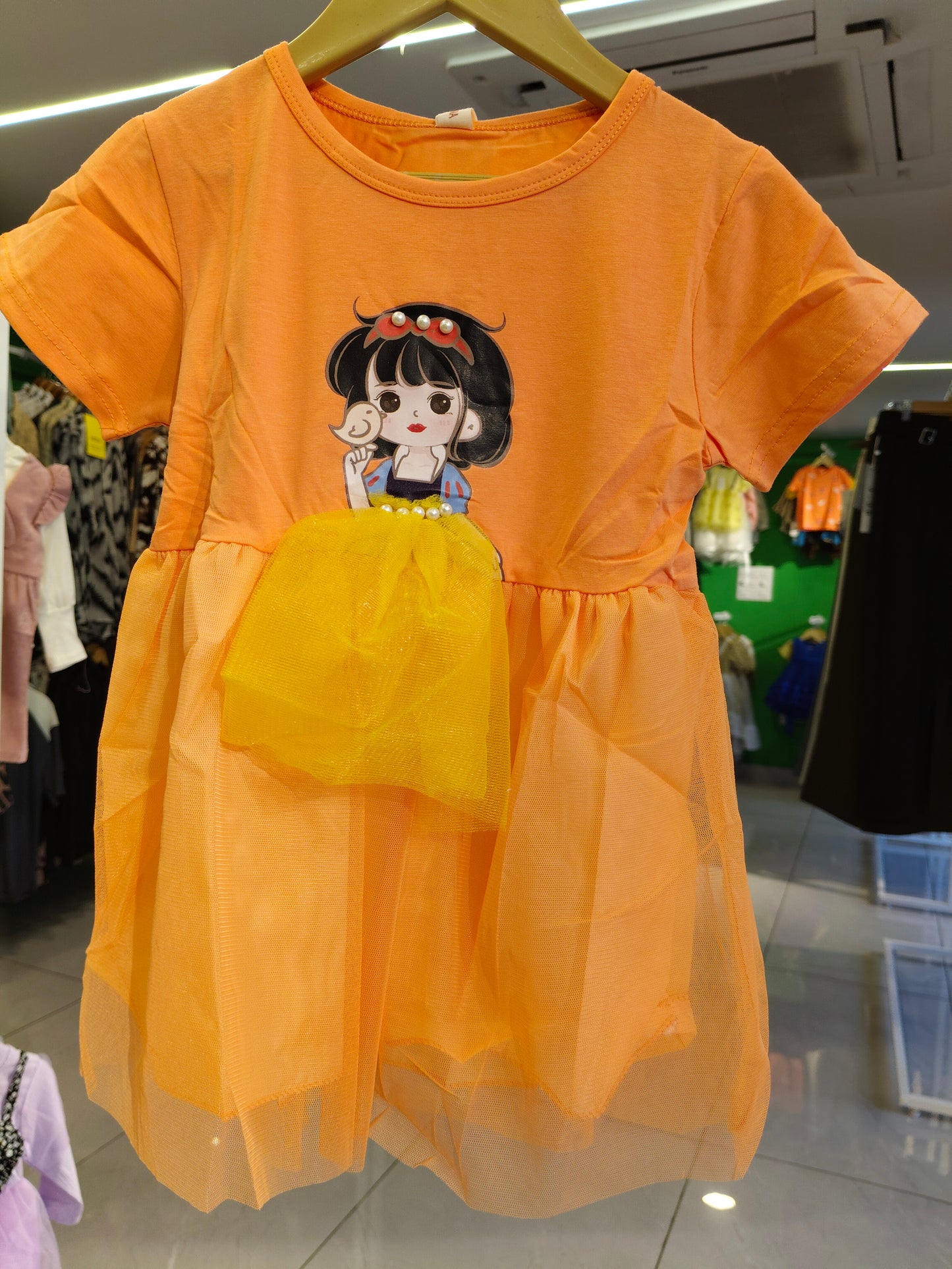 Toddler Girls' Snowwhite Tulle Dress (SIZE 9)