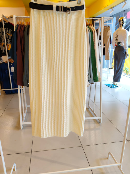 Women's Ribbed Knit Pencil Skirt