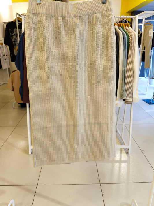 Women's Ribbed Knit Pencil Skirt