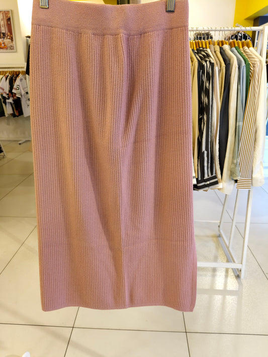 Women's Ribbed Knit Pencil Skirt