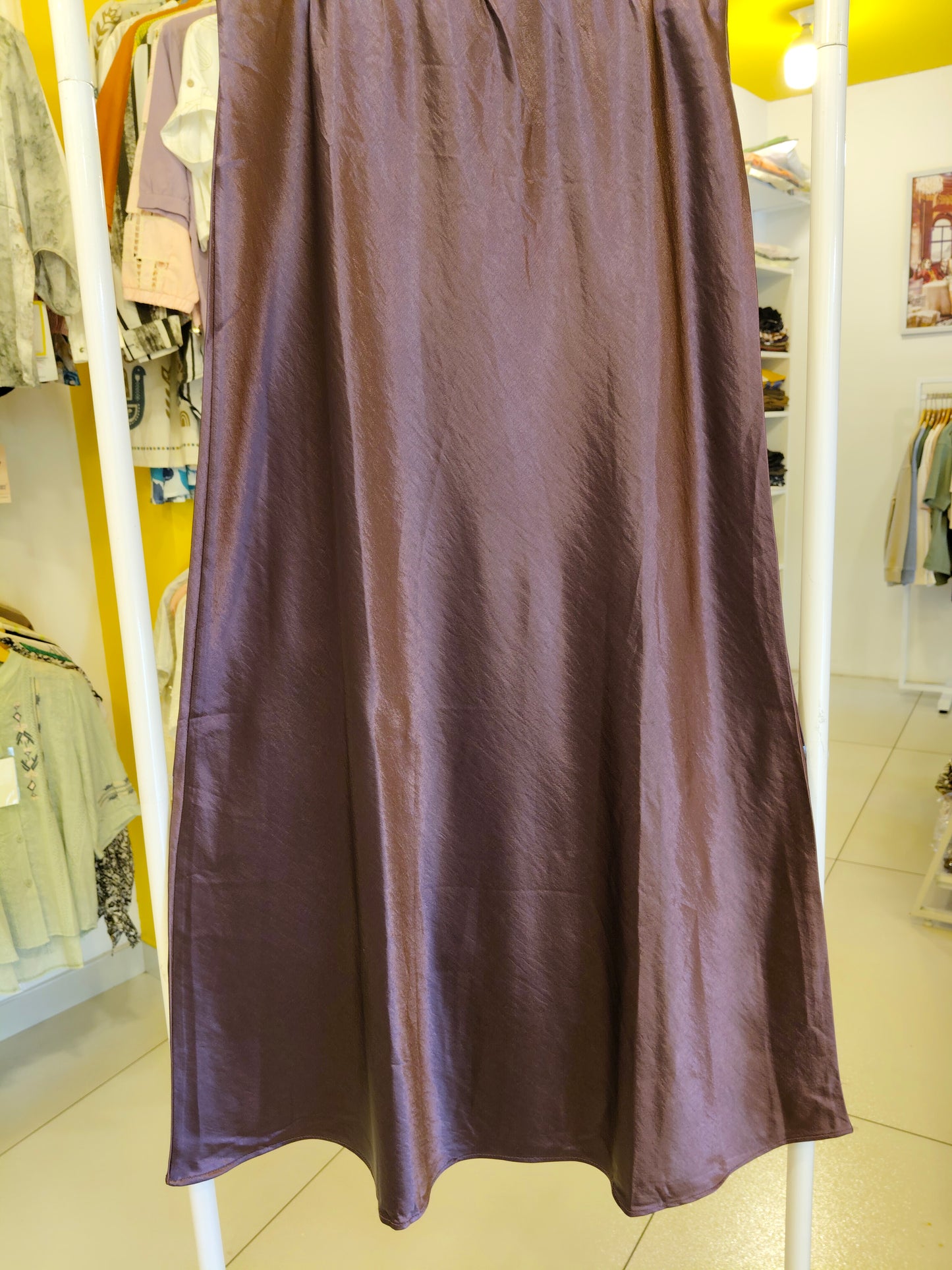 Women's Satin Midi Skirt