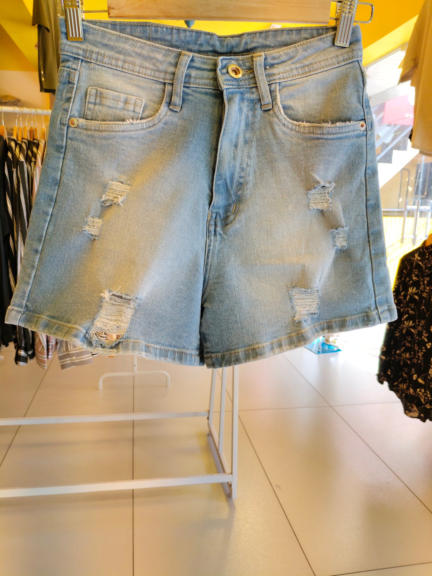 Ripped High-Waist Denim Shorts for Women (28)