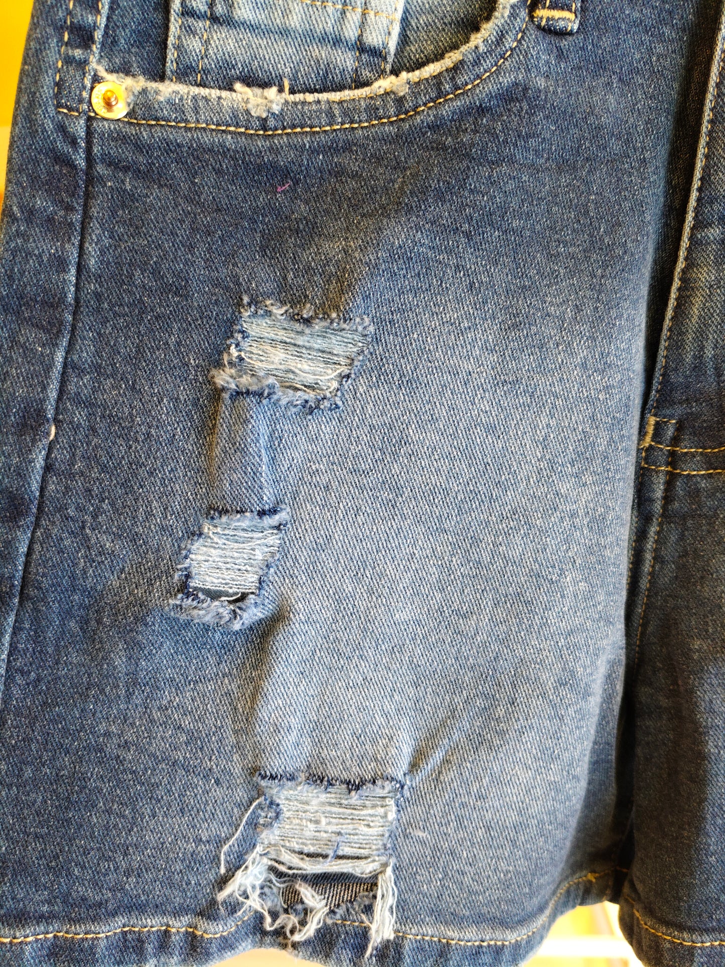 Ripped High-Waist Denim Shorts for Women (30)