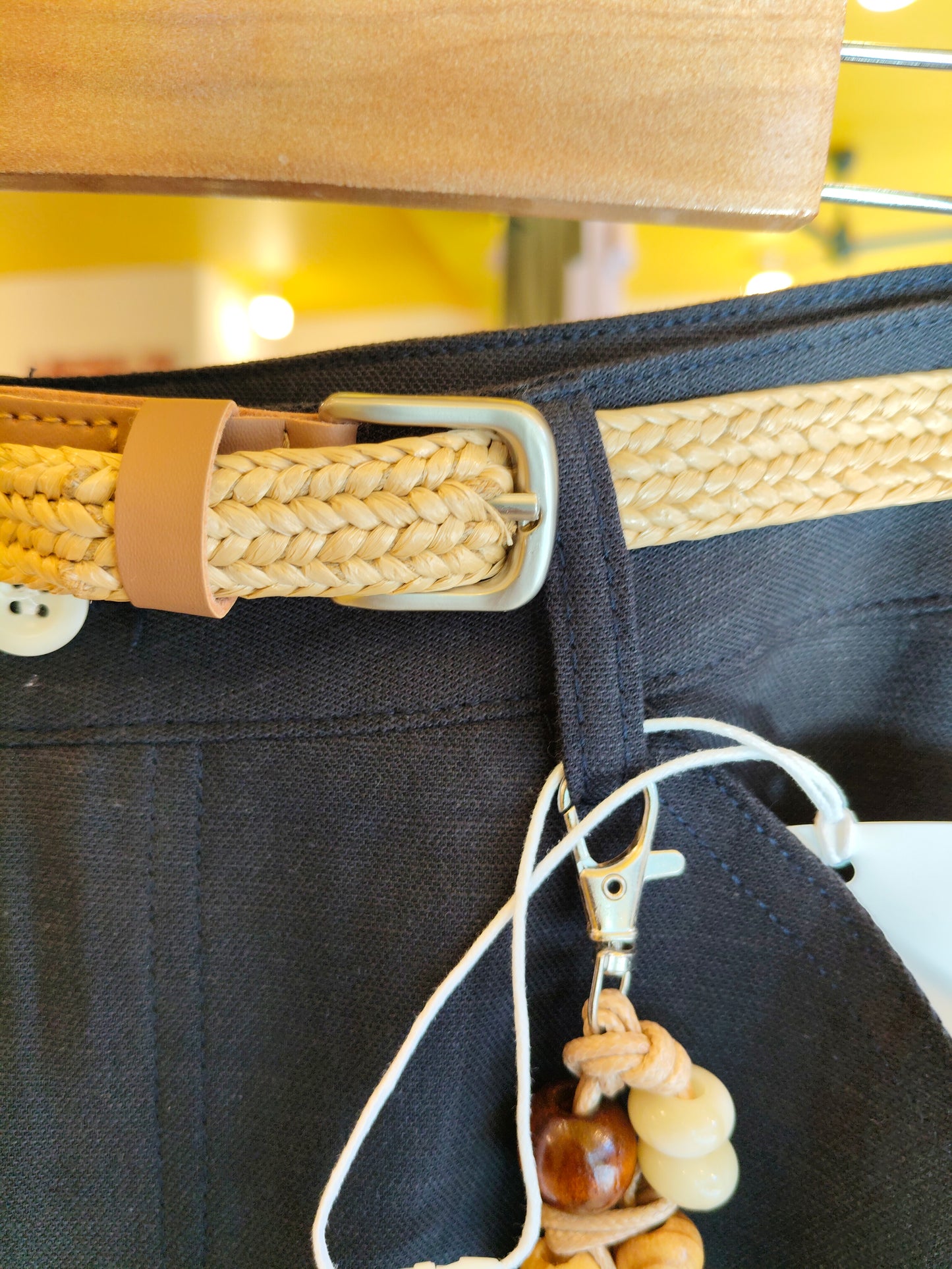 Mini Skirt with Woven Belt (LARGE)