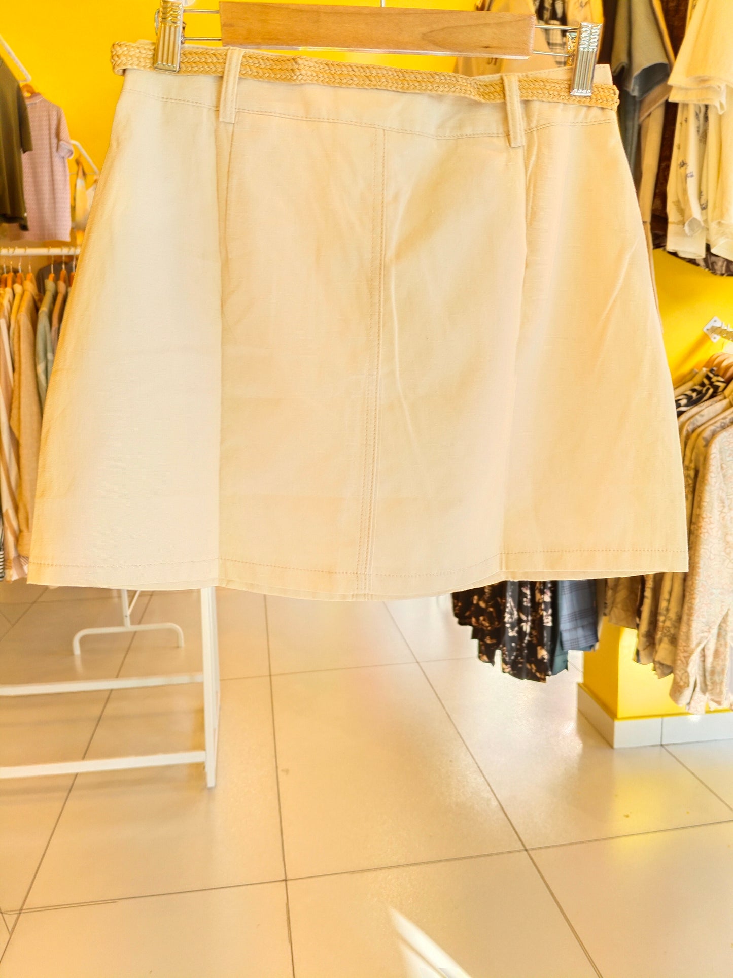 Mini Skirt with Woven Belt (LARGE)