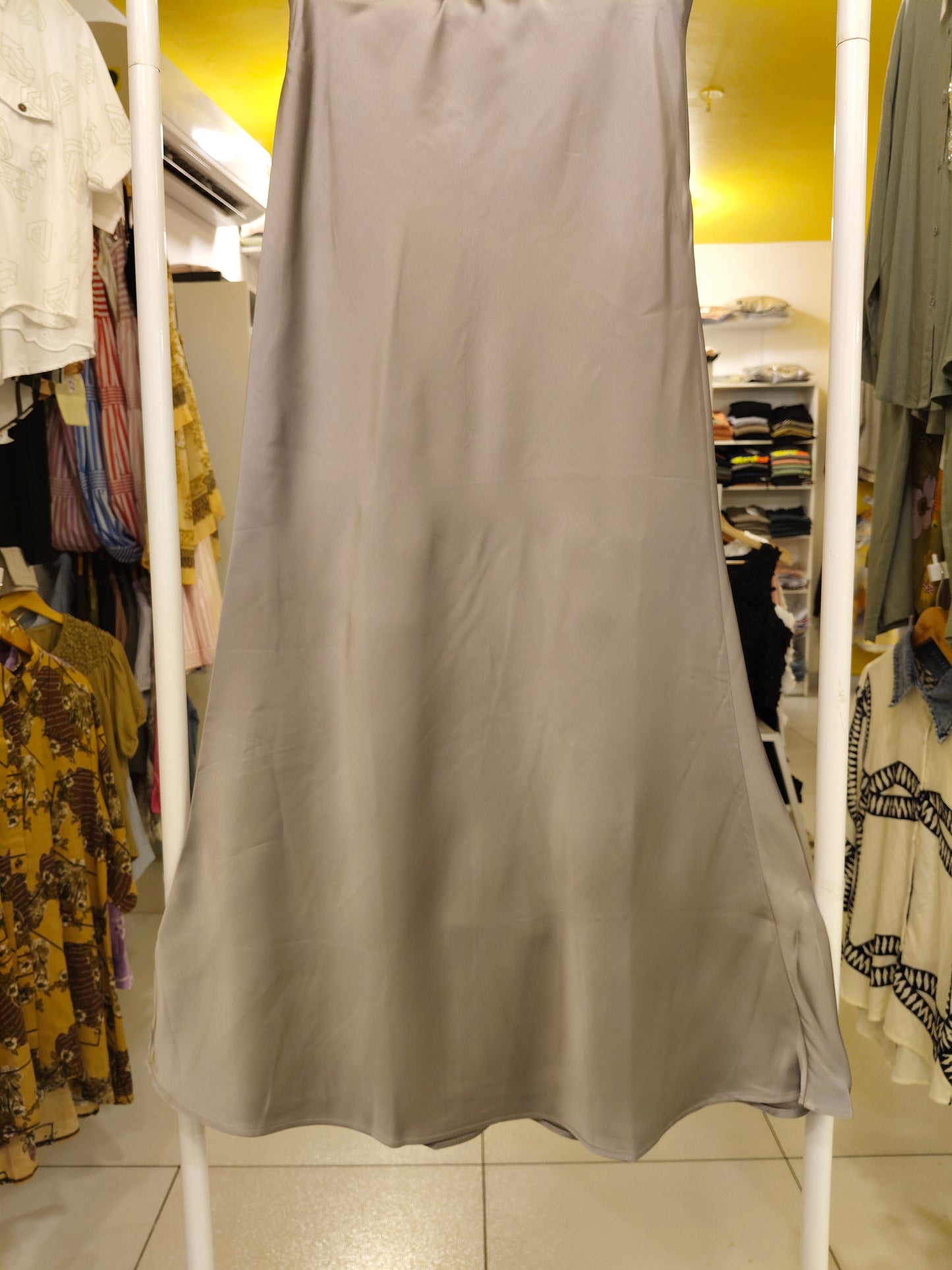 Women's Satin Midi Skirt