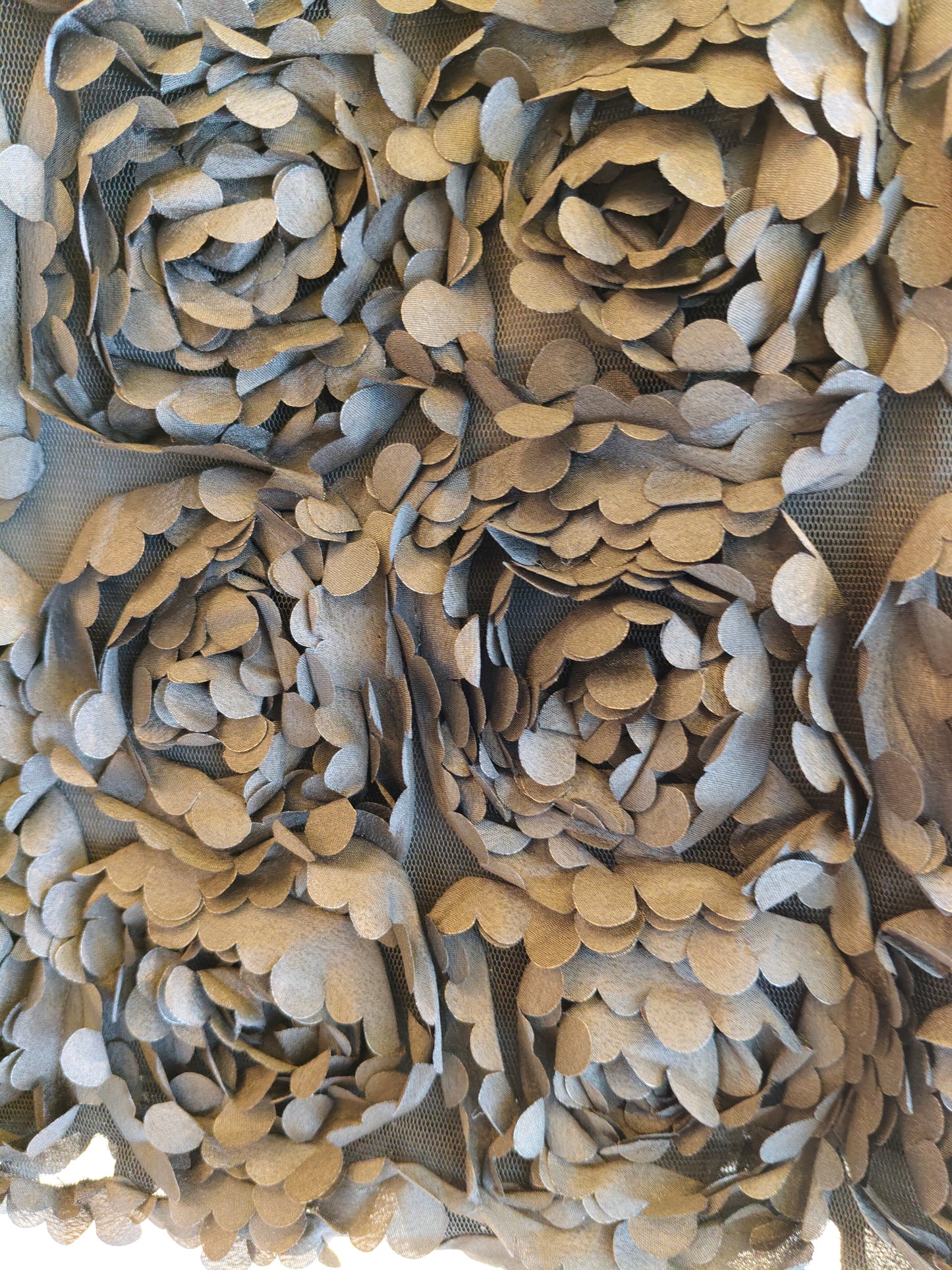 Black Sleeveless Top with Rosettes (FREE SIZE)