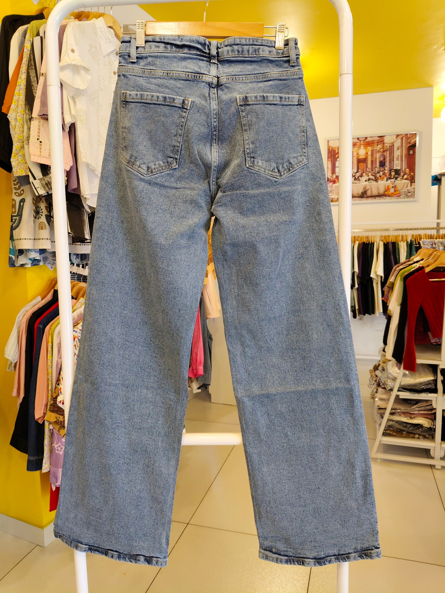 Wed-Leg Denim Jeans for Women (32)