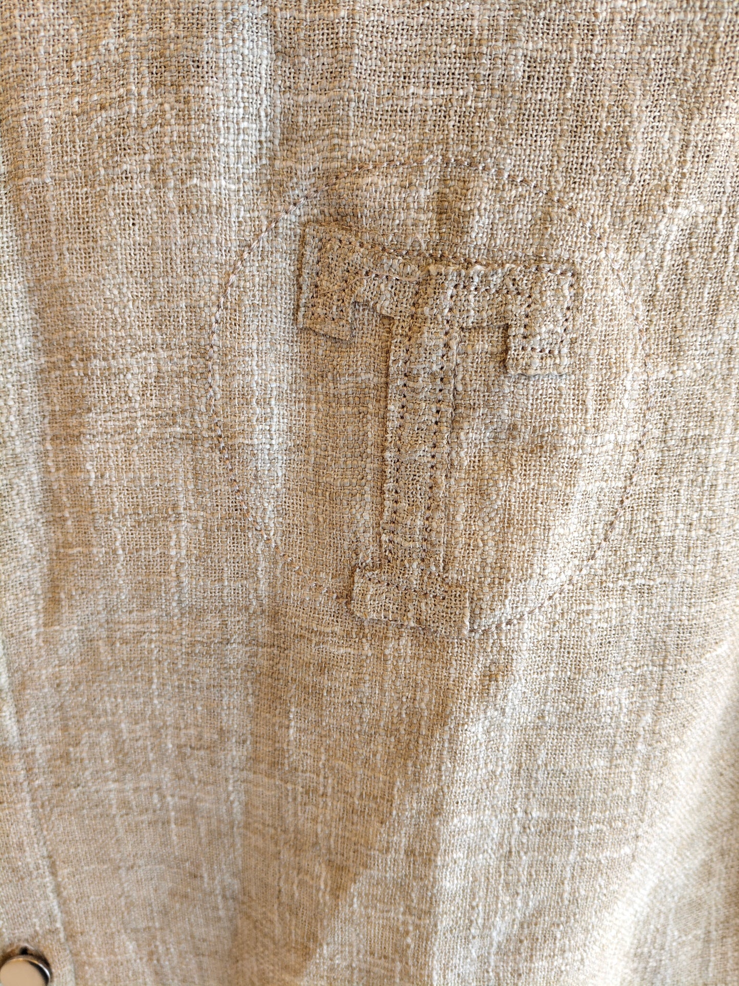 Oversized Drop Shoulder Linen Shirt for Men (XL)