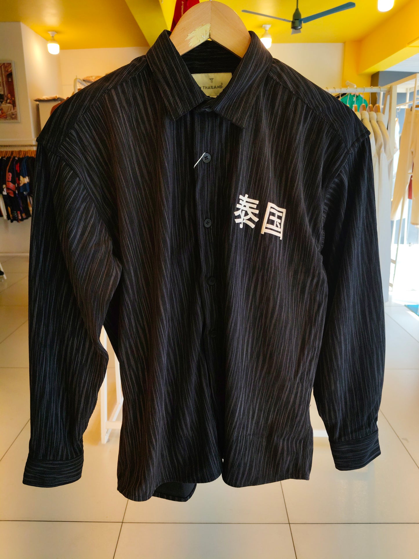 Oversized Drop Shoulder Linen Shirt for Men (SMALL)