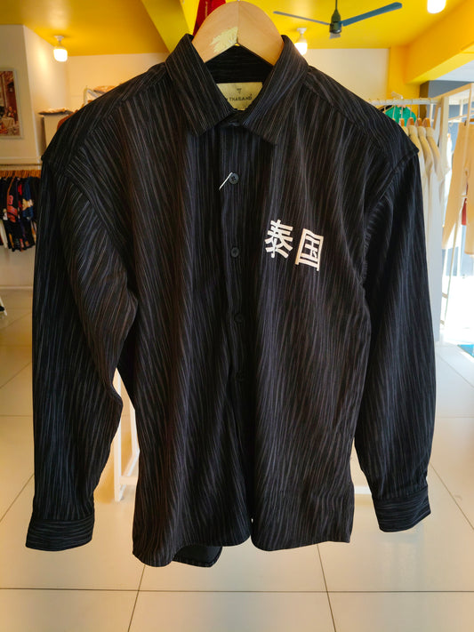 Oversized Drop Shoulder Linen Shirt for Men (SMALL)