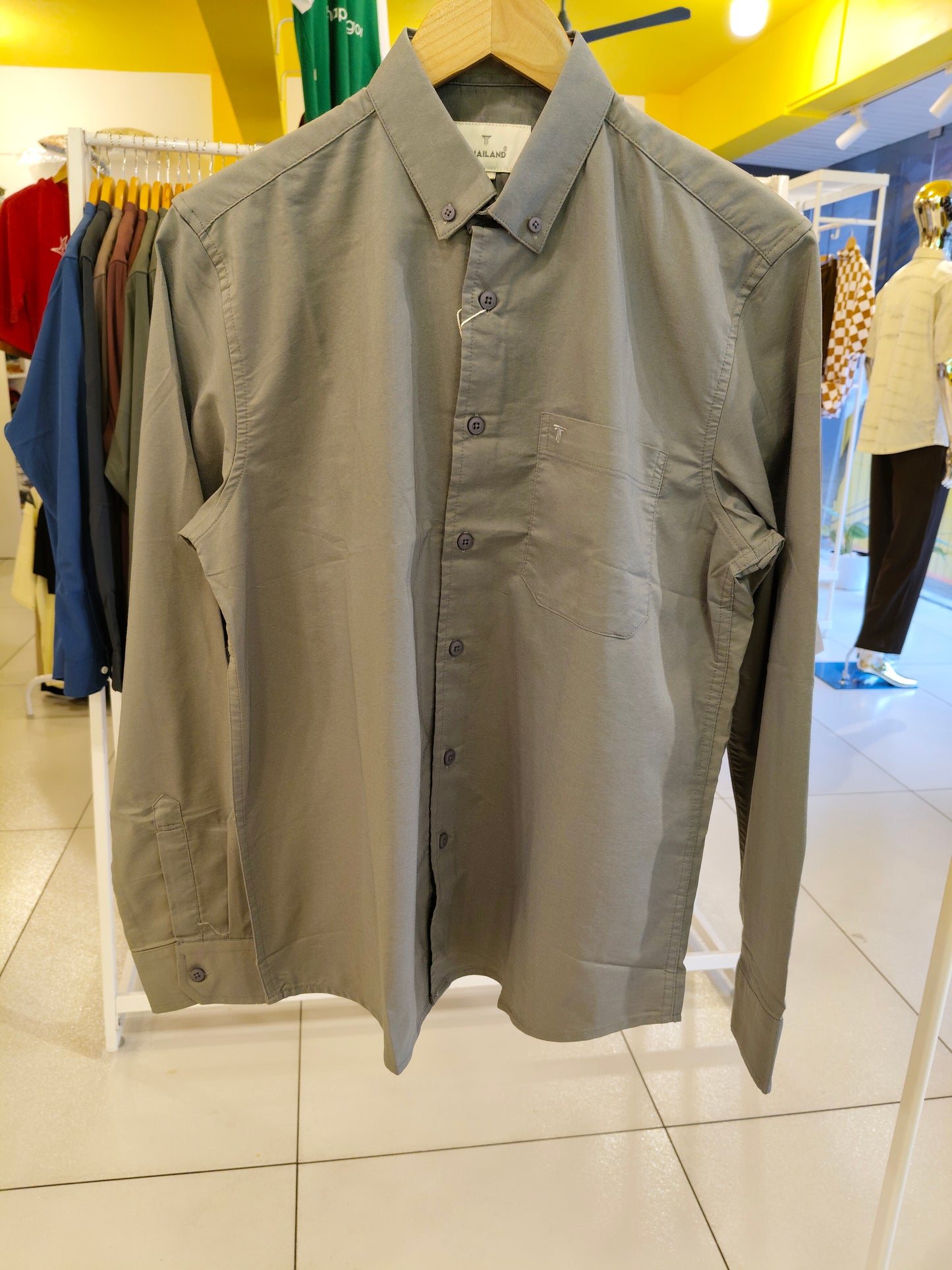 Oversized Drop Shoulder Linen Shirt for Men (2XL)