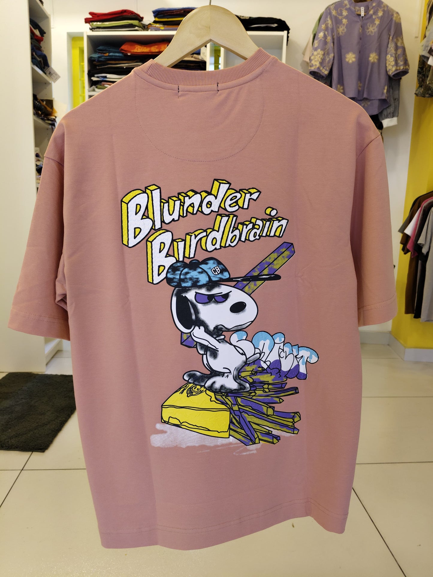 NEXT Printed Oversized Fit Round Neck T-shirt (Small)