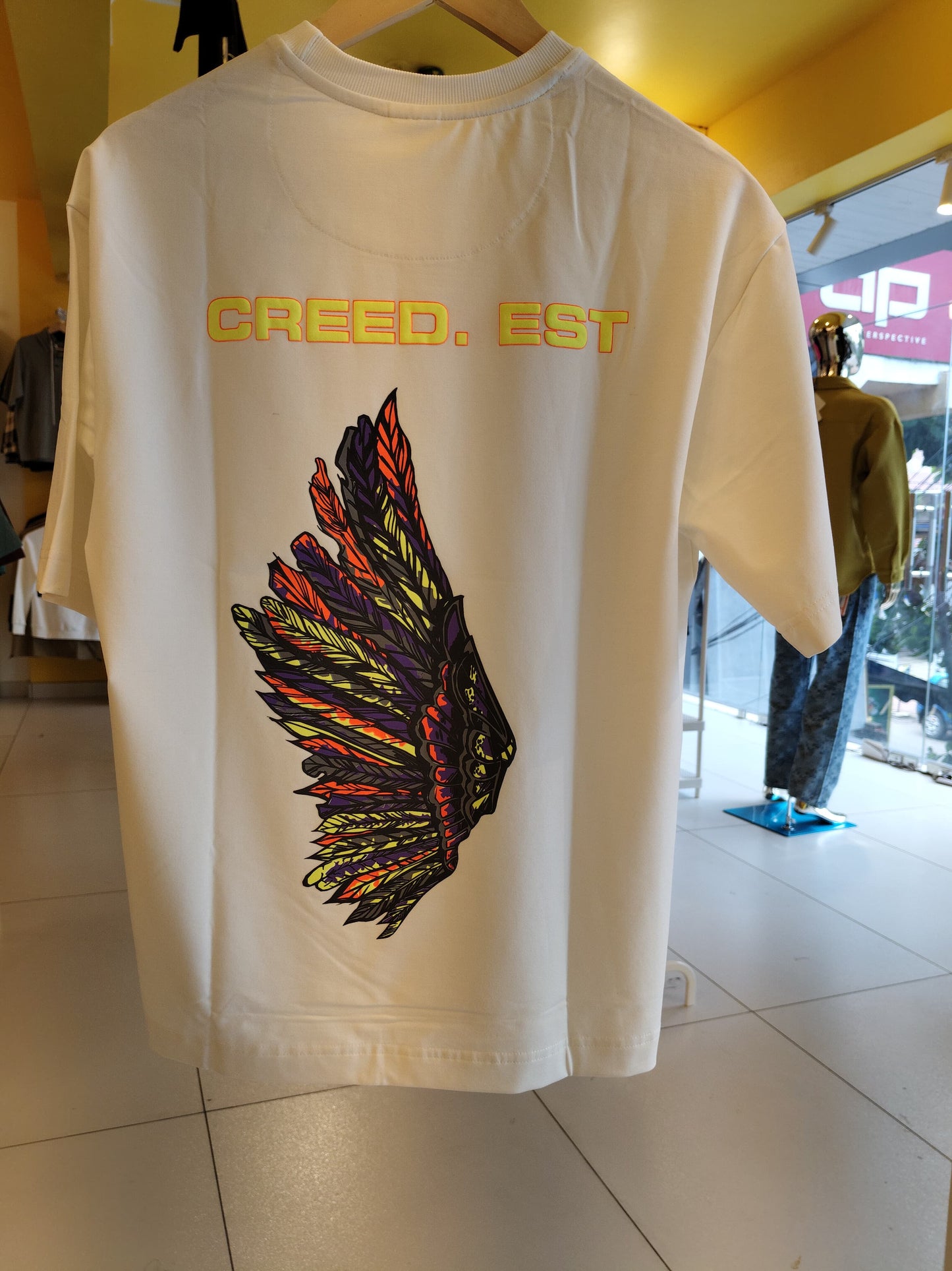 NEXT Printed Oversized Fit Round Neck T-shirt (Small)