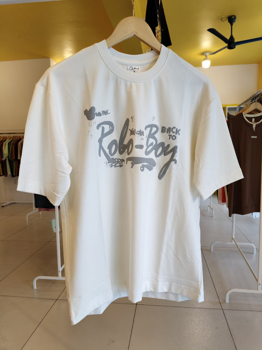 NEXT Printed Oversized Fit Round Neck T-shirt (Small)
