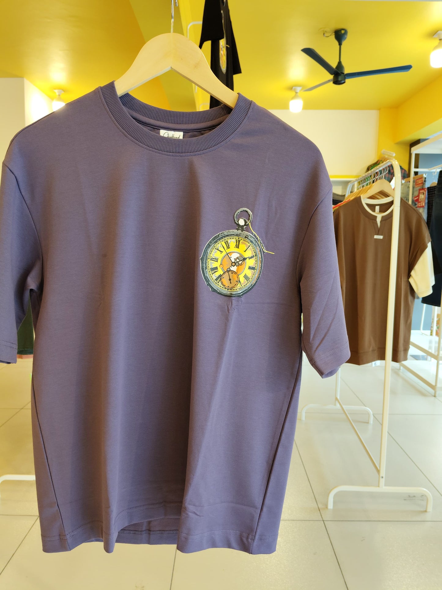 NEXT Printed Oversized Fit Round Neck T-shirt (Small)