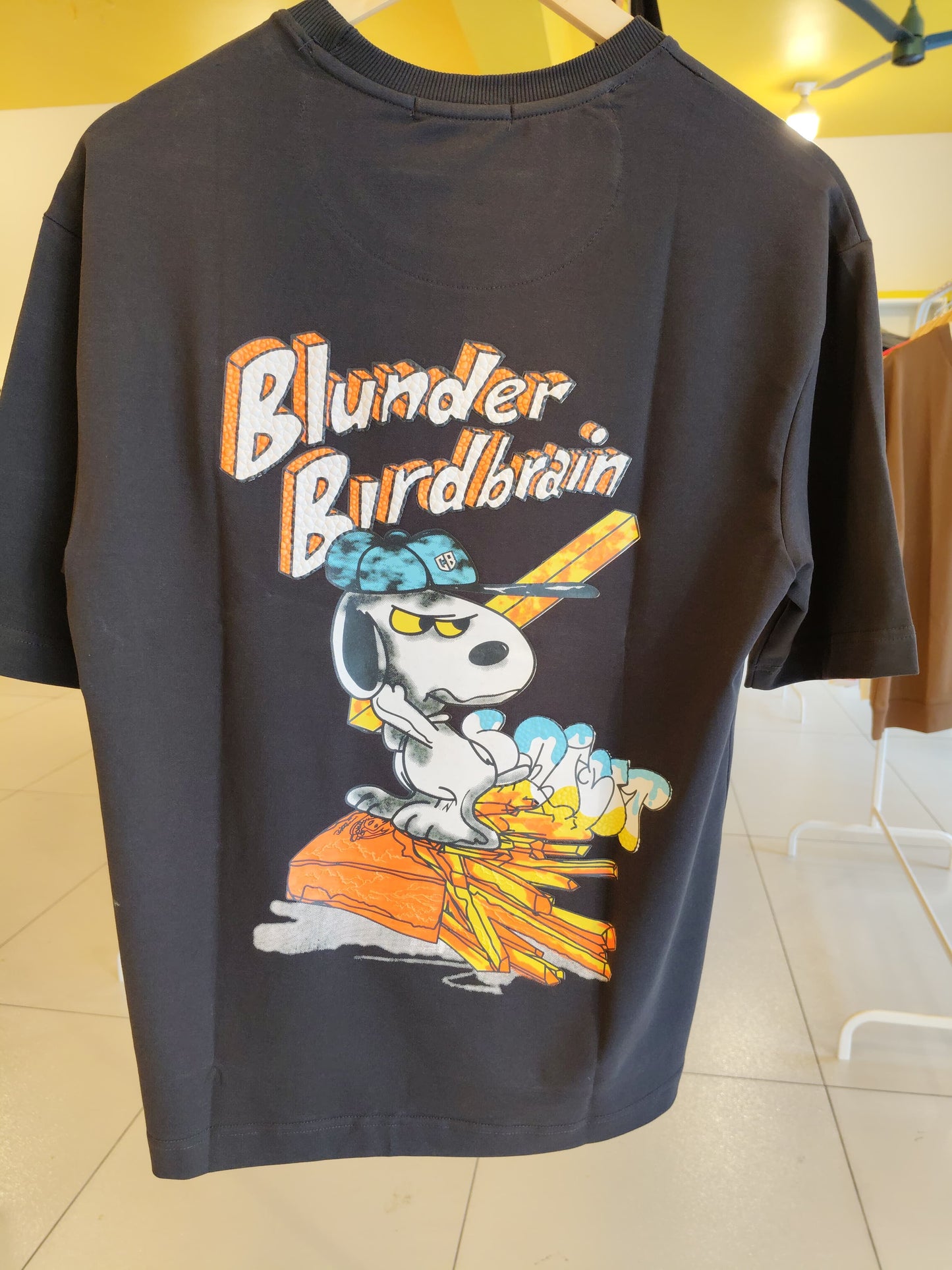 NEXT Printed Oversized Fit Round Neck T-shirt (Small)